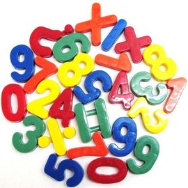 26 Piece Maths Numbers Fridge Magnets - Multicolured