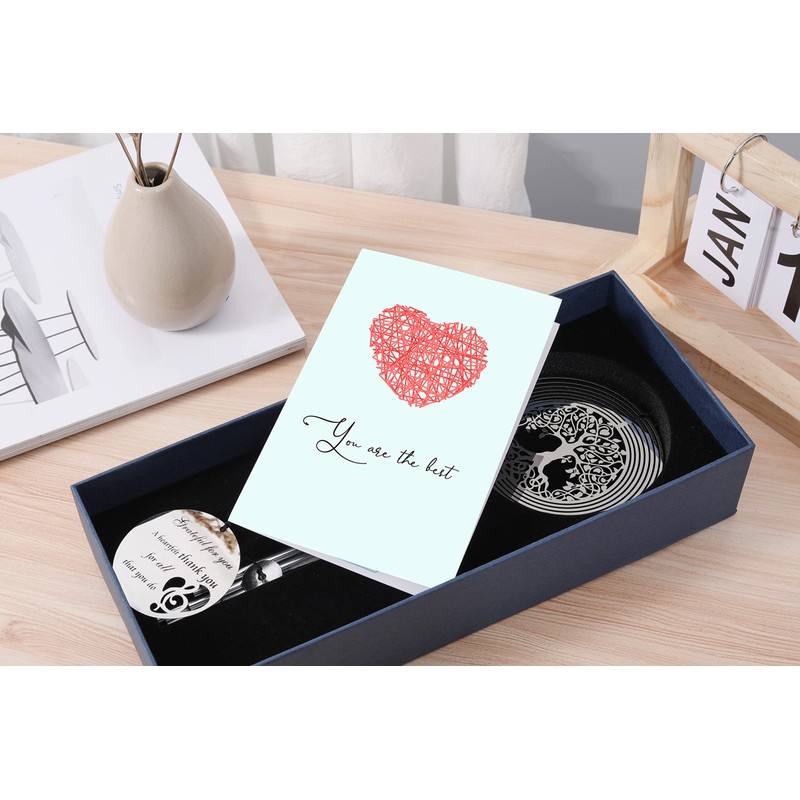 LEAVORES Thank You Wind Chimes with Tree of Life Wind