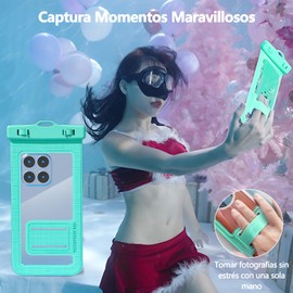 Funda Impermeable Para Celular 4 Pcs,Ipx8 Bolsa Para Celular Contra Agua,30 Metros Protector Celular Contra Agua,Pantalla Táctil Sensible Fotografía De Alta Definición,Apto Para Buceo, Natación, Playa