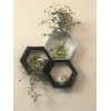Unbranded Hexagon Shelf - 1 pc Black