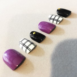 O2 Salon 5641C Full Cover Graphic Design Acrylic Fake False Nails Art Tips for Nail salon, Girls, Women, Bridal Wedding Dating Party (48 pcs/ 2 set)