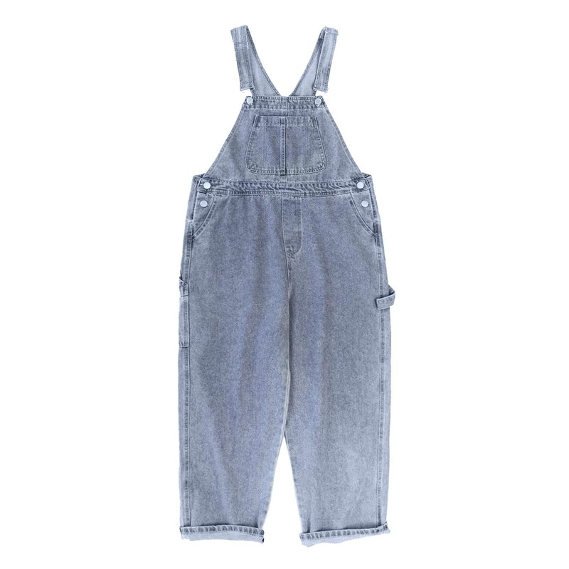 Rolanko Overalls for Kids, Girls Denim Pants, Wide Jumpsuit, Girls