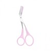 SelM Pink Eyebrow Grooming Kit with Comb Scissors, Thinning Razor, and Precision Comb Grooming 3ea