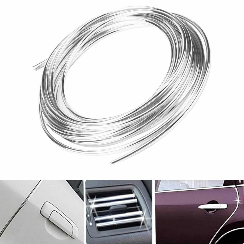 20feet 6 metres Chrome Car Door Edge Guard Molding Trim
