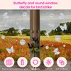WEDAMOO 20 Pcs Butterfly/Round Anti-Collision Stickers, Rainbow Prism Window Stickers,