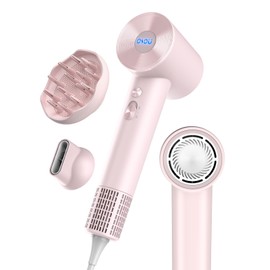 OSOU Hair Dryer with Diffuser for Curly Hair, Negative Ionic Hairdryer, High-Speed Blow Dryer with 110, 000 RPM Brushless Motor, Fast Drying Lightweight Travel Hairdryer, Low Noise Quiet Hair Dryers