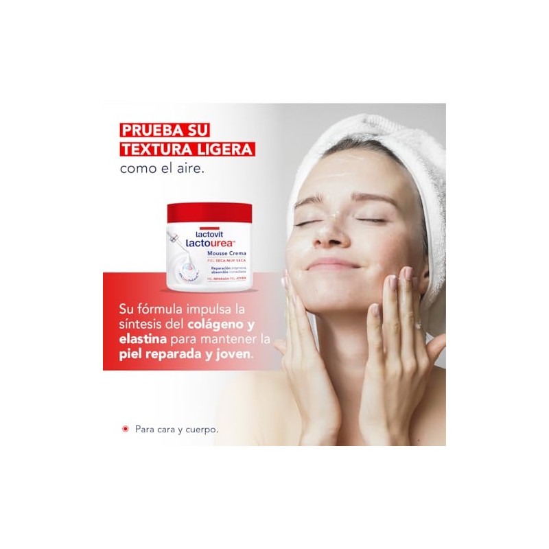 Lactovit Lactourea Mousse Corporal Piel Seca-Extra Seca 400 ml