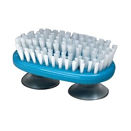 Behrend Nail Brush Hand Brush Washing Brush, 1 Brush, 2 Suction Cups, Plastic, blue