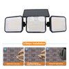 Solar Motion Sensing Light Rotating 3 Head IP65 Waterproof Decorative