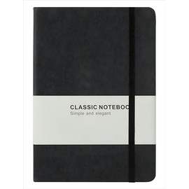 FARROWR Journal Nournal Notebook Black A5 College Ruled Journals, Thick Hardcover Executive Notebooks