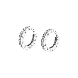 Lotus Silver Hoop Earrings It Girl LP1887-4/1 LP1887-4/1 Brand One Size Non Precious Metal, No Gemstone, Non-precious metal, No Gemstone