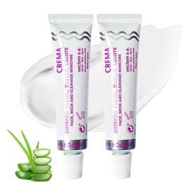 2PC Crema Antienvejecimiento para Mujeres，Face Neck & Decolleté Anti-ageing Cream with Collagen,vitaminas y colágeno, crema hidratante y regeneradora