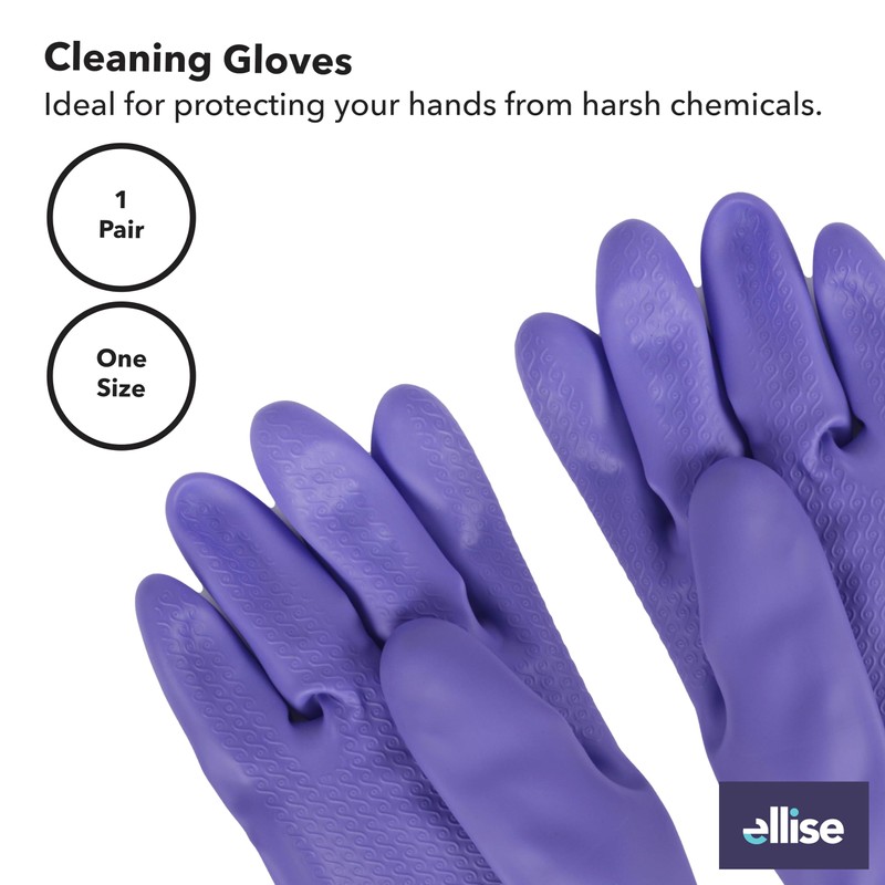 Ellise Household Cleaning Gloves 2-Piece Set, Assorted