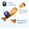 Diystudio 2pcs Camera Module, OV2640 Camera 160° Wide Angle Lens