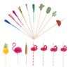 MECCANIXITY 140 PCs Cocktail Drink Accessories, 100 Pcs Cocktail Umbrellas