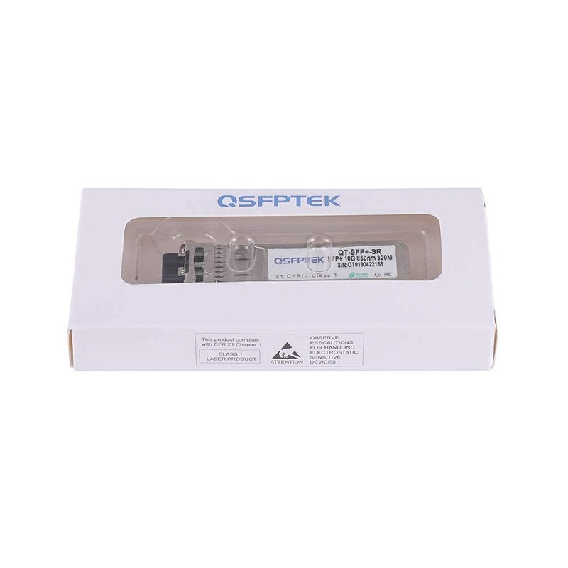 QSFPTEK 10G SFP+ SR Multimode Module 10GBASE-SR 850nm 300M DDM