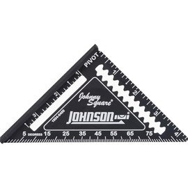 Johnson Level & Tool Manufacturing 1904-0450 4.5" Johnny Square Professional Easy-Read Finish Square