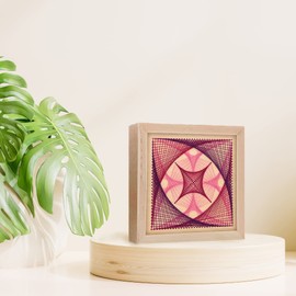 Wood Stitched String Art Kit with Shadow Box Twister - Adult or Kids Craft - Craft Kits for Teens - String Art kit for Adults - 3D String Art - 3D String Art kit for Kids - 10.75"