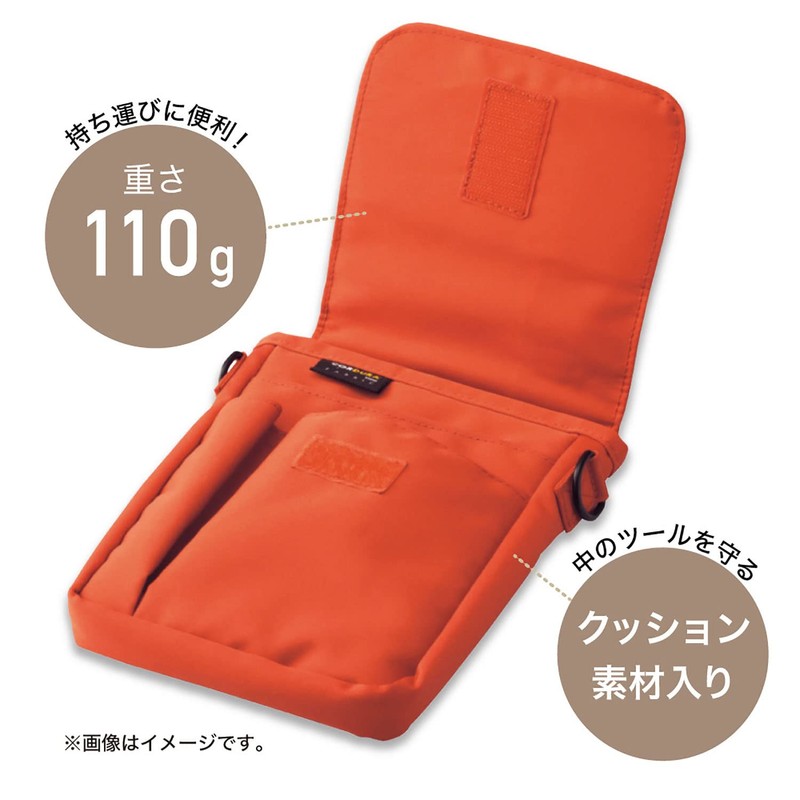 Lihit Lab Smart Fit A7574-24 Carrying Pouch, Polyester, A6 Size,