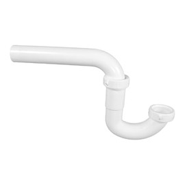 Highcraft Plastic P-Trap 1-1/4" White P-Trap for kitchen Sink Tubular Drain Applications