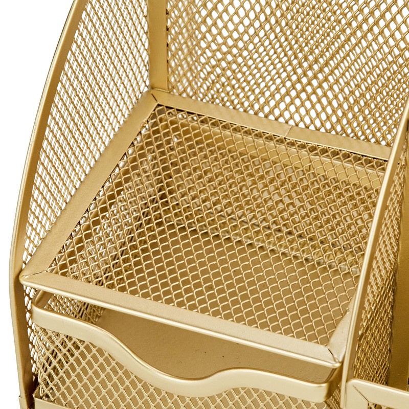 Annova Mesh Desk Organizer Office with 7 Compartments + Drawer/Desk