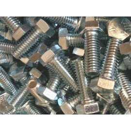 Unbranded 3/8-16 x 1" Hex Head Screws Grade 5 Zinc Pack of 20 Pieces