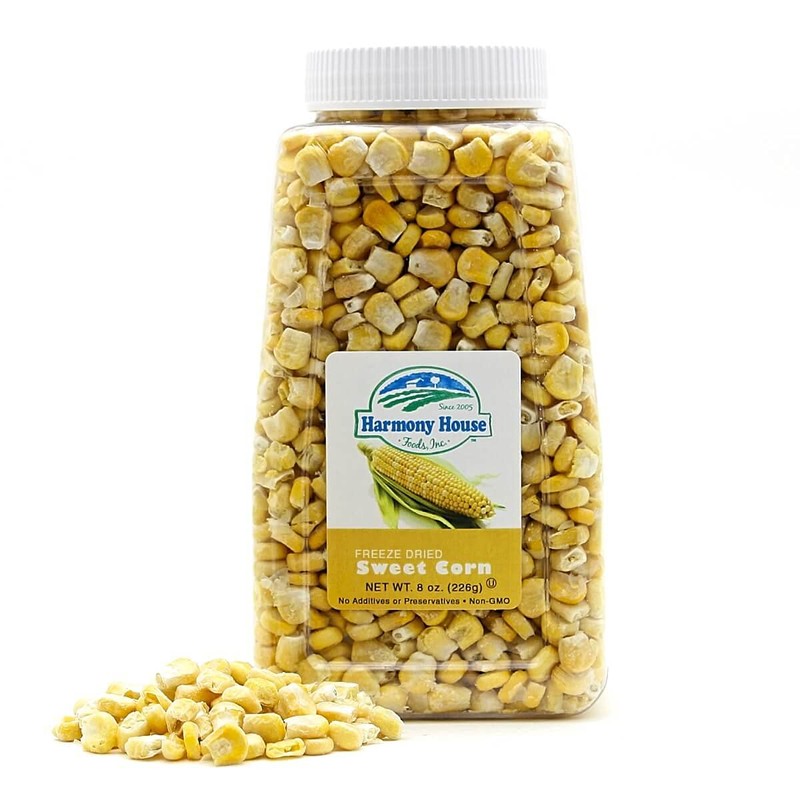 Premium Sweet Corn Freeze-Dried - 100% Natural, Healthy Snack, 8