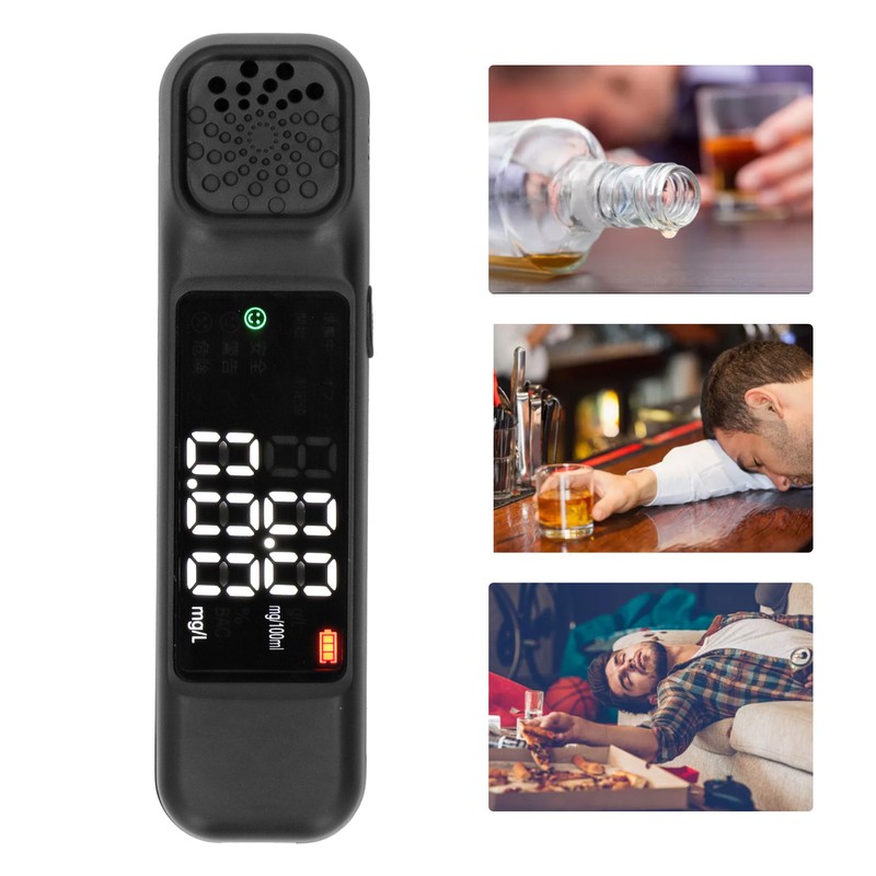Breathalyzer Breath Tester Meter TFT Digital Display Accurate Portable Testing