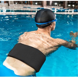 Swim Belt for Adults Swim Floating Belt with Adjustable Pool Weights for Water Exercise Training Equipment Tools for Adults Water Aerobic Pool Exercises and Workouts(Black)