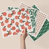 RECYCO Swedish Dishcloths for Kitchen | 4 Pack Peachy Leaves
