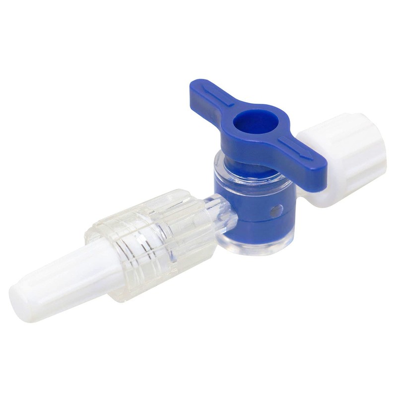 MEETOOT 6pcs Disposable Medical Valve 2-Way Stopcocks with Luer Connections