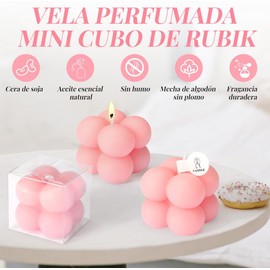 Nasjac Velas Aromaticas Vela Hechas a Mano, 24 Velas Perfumadas de Burbujas Mini, Lavanda/Campanilla/oolong de Melocoton Blanco, Vela Decorativas para el Hogar, Regalo para Mujer, Regalo Día del Madre