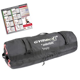 Gymbox® Professional Sandbag for Functional Training 25 Kg/50 kg Flexible Filler Weight Sand Bag Kit Bag Black black Size:25 kg