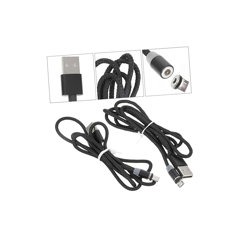 2piezas Carga Automática Cable Tipo c Para Teléfonos Resistente Al
