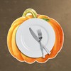 12 Sheets Fall Pumpkin Paper Placemats, Autumn Pumpkin Shaped Place