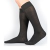 Y2Y2 3 Pairs Men's Knee-High Dress Socks/Black x3 / Shoe
