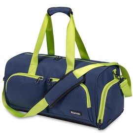 Kuston Sports Gym Bag With Shoes Compartment,Weekender Bag, Duffle Bag,Overnight Bag, Gym Bag for Men and Women