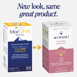 MINAM - Omega 3 Fish Oil - MorDHA Prenatal - 60 Softgels