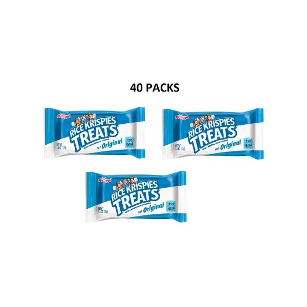 Rice Krispies Crispy Marshmallow Squares Original 40 Bars of 1.3