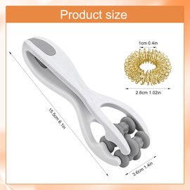 BOXOB Finger Massager, Finger Massager Tool with 5pcs Acupressure Rings for Teens and Adults Portable Acupressure Set for Promoting Blood Circulation