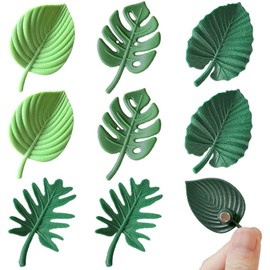 joaoxoko Plant Fridge Magnets,8 Pcs Mini Tropical Leaves Refrigerator Magnets Cute Magnets for Locker Fridge Home Office Decor, 3D Monstera Plant Refrigerator Magnets (Plant)