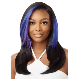 Outre Lace Front Wig - Sleeklay Part - Deep C Lace Part - Etina (DR CHOCOLATE SWIRL)