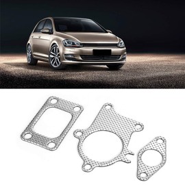 CHICIRIS Juego de Juntas Turbo T3 T4 de 38 Mm y 1,5 Pulgadas, Acero Inoxidable, Kit Combinado de Bajante de 5 Pernos para Turbocompresor T3 T4