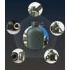 Jadedragon Military Canteen Water Bottle, Aluminium Water Canteen Reinforced Nylon