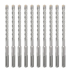 10 Pack 5/16" x 6" SDS Plus Rotary Hammer Drill Bit, Concrete Drill Bit, SDS Plus Masonry Drill Bit for Concrete, Brick, Cement (5/16"（ 8mm) Diameter, 6 inch Length
