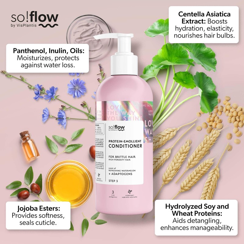 So!Flow Porosity Care Conditioner - Revives Brittle Hair with Centella