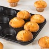 Invero® 12 Cup Non-Stick Oven Tray Ideal for Baking Muffins,
