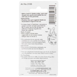 Clover Yarn Cutter Pendant, Antique Silver