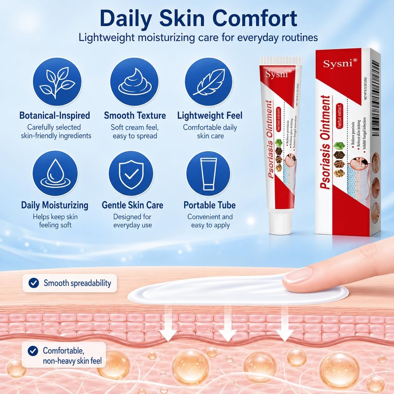 Sysni Herbal Moisturizing Cream, Lightweight Botanical Formula for Daily Skin