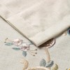 VOGOL Floral Embroidered Pattern Kitchen Valances for Windows, Linen Rod